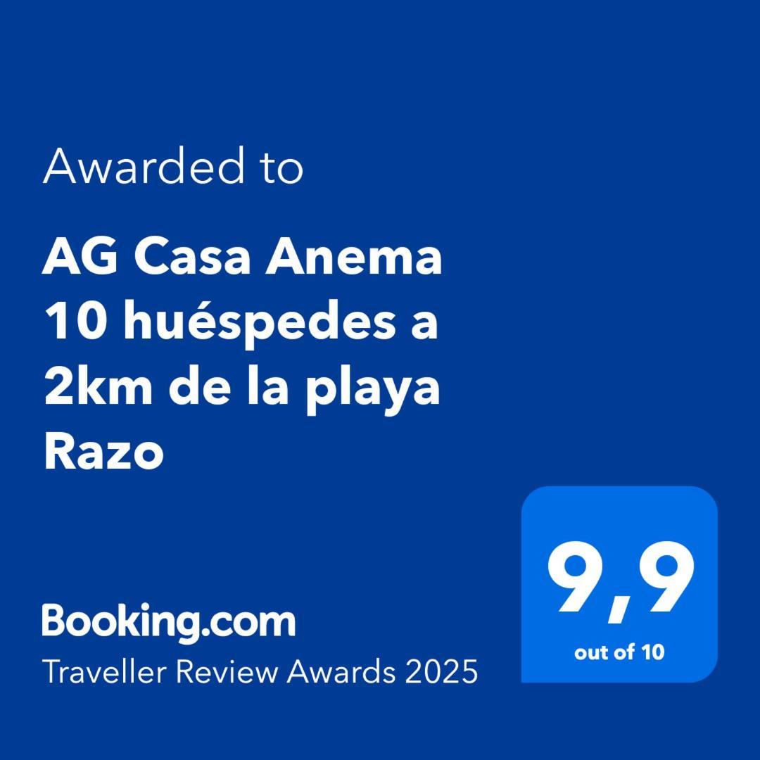 Ag Casa Anema 10 Huespedes A 2Km De La Playa Razo Villa A Coruna Bagian luar foto